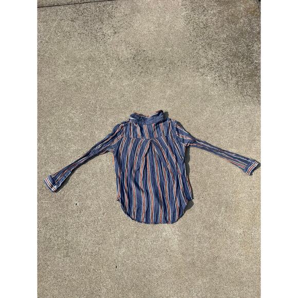 Universal Thread Blouse Women Size Medium Retro Collared Long Sleeve Button Down - Picture 5 of 5